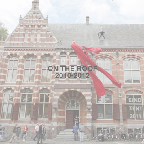 Red dress on roof